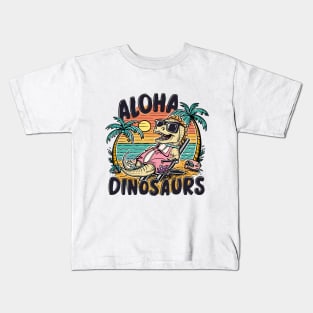 Aloha Dinosaurs! Kids T-Shirt